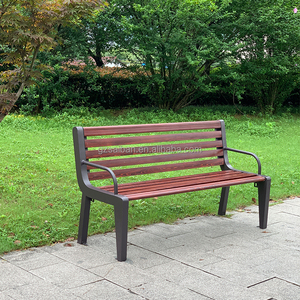 OEM Cheap Assembled Zinc Alloy Street <strong>Bench</strong> Patio <strong>Benches</strong> <strong>Metal</strong> with Backrest and Armrest - Product Image 2