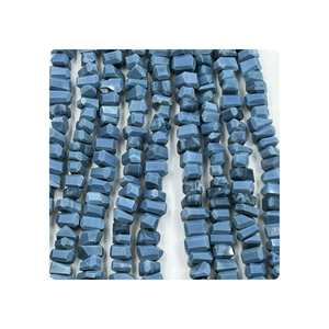 Cuentas de Ópalo Azul Natural Facetadas de 8 Pulgadas al por Mayor, Aproximadamente de 10-12 mm Cuentas Sueltas de Primera Calidad, Color Transparente - Product Image 3