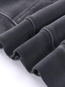Suéter tipo jersey vintage lavado, resistente, diseño del fabricante, sudadera con capucha extragrande para hombre, 100% algodón, estilo desgastado, unisex - Product Image 5