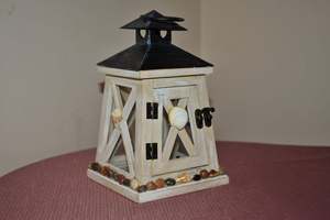 Faroles Modernos de Madera Cortados con Láser, Decoración del Hogar, Portavelas de Madera Contrachapada MDF con Asa de Cuerda |   Lámpara Decorativa Navideña para Interiores/Exteriores - Product Image 3