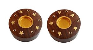 Porte arrière en cuir fait main avec brûleur à charbon de bois en résine pour parfum Oud & Makhana religieux arabe Eid cadeaux - Product Image 2