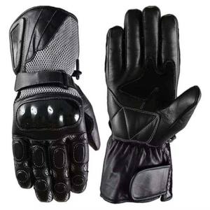 Motorbike <b>Gloves</b> Men Leather Motorcycle Racing Full Finger Breathable Windproof UV Protection Touch Screen Protective Cycling - Product Image 1