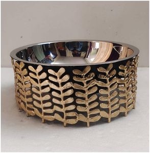 Calentador de alimentos de acero inoxidable de diseño árabe de alta calidad, utensilios de cocina de hierro decorativos, cazuela de Metal para contenedores de almacenamiento de alimentos - Product Image 4