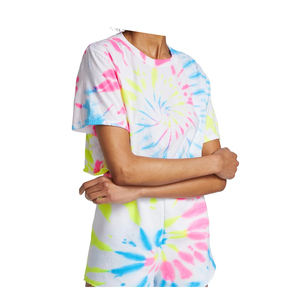 Nueva Llegada, Camisetas Cortas Tie Dye para Mujer, Hechas a Medida, de Uso Casual, Tejido de Punto de Alta Calidad, Transpirable, Antiarrugas - Product Image 3