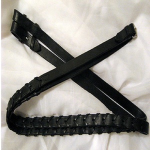 TOWNFIELDS Herramientas hechas a mano Cuero trenzado Western DD Breastplate & Reins con Headstall Horse Products - Product Image 1