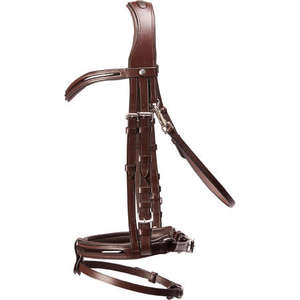 Bridon pour cheval en cuir véritable fait main ALR EQUESTRIANS, durable, confortable, avec rênes, pour l'équitation en montagne et la course. - Product Image 1