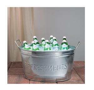 Enfriador de vino de hierro fundido con revestimiento negro, mango de cubo de hielo, forma ovalada, capacidad de 5L, patrón Floral para fiestas al aire libre, eventos, celebraciones - Product Image 5