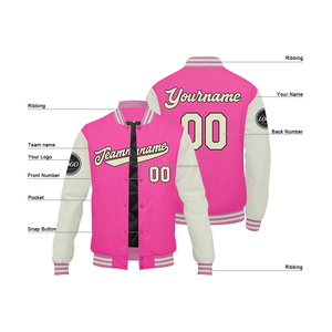 Veste universitaire en laine légère personnalisée manches en cuir support respirant coupe-vent doux au toucher MCACVJ-55 broderie décoration pour - Product Image 4