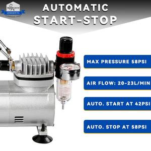 Linhaiveta Phun Thuốc Nhuộm Tóc Mini Bàn Chải Không Khí Máy Nén Di Động Dầu Miễn Phí Airbrush Máy Nén - Product Image 4