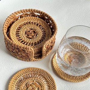Elegant <b>Coasters</b> for Home Hotel Table Jute <b>Coaster</b> High Selling Quality Holder Hand <b>Woven</b> Jute Flax Oval Wicker Cup <b>Coasters</b> - Product Image 5