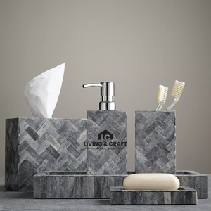 Juego de Accesorios de Baño de Resina de Lujo para el Hogar, Hoteles y Apartamentos, Uso Diario, Disponible a un Precio Competitivo - Product Image 3