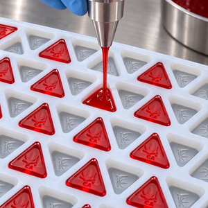 Triangle Gummy Mold Vector mold CA Symbol <b>Silicone</b> <b>Tray</b> for Commercial Pilot Production and Confectionery Recipe Development - Product Image 4