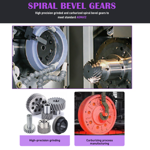 Hộp số góc vuông AT-L với trục ra kép 1:1, hộp số bánh răng côn xoắn ốc, hộp số lái - Product Image 3