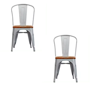 Silla de comedor industrial moderna para cafetería restaurante cafetería precio directo de fábrica al por mayor material metálico - Product Image 4