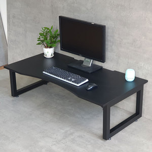 Modern Design 120x60cm Gaming <b>Table</b> <b>with</b> <b>Foldable</b> <b>Legs</b> Low-Sitting Rubber Wood & MDF Surface for Office & Computer Desk-GD68068 - Product Image 2