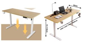 Nhà Máy Bán buôn máy tính bàn Chiều cao có thể điều chỉnh ngồi đứng bàn - Product Image 6