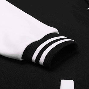 OEM Custom Men's Red Varsity Jacket Light Fabric Stand Collar with Streetwear Embroidery CollegeBaseballjacket for men - Product Image 6