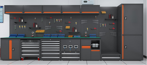 High Quality Industrial Workbench <b>Tool</b> Cabinet Black Red Workshop <b>Trolley</b> Customizable Dimensions for Repairing - Product Image 2