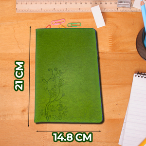 Quaderno con Copertina Rigida in Pelle Imbottita e Texturizzata, Formato B5, Pagine Tipo Diario, Rilegatura Termica e Formato a Fogli Mobili - Product Image 4