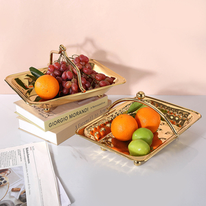 Bandeja de cena de acero inoxidable ecológica brillante con patrón martillado de lunares modernos colores personalizados Horeca ocasiones toalla caliente - Product Image 1