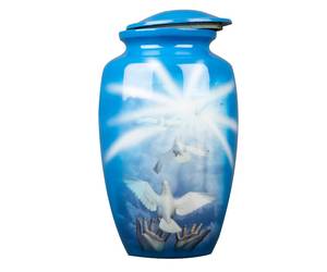 Urna de cremación hecha a mano para cenizas humanas para entierro funerario personalizado grande para cenizas Urna hecha a mano para cenizas de perros - Product Image 2