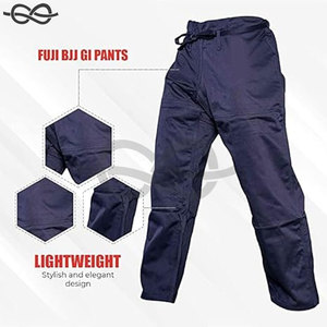 Pantalon BJJ et Gi durable avec cordons plats Entraînement et compétition de qualité supérieure Amateurs d'arts martiaux - Product Image 2
