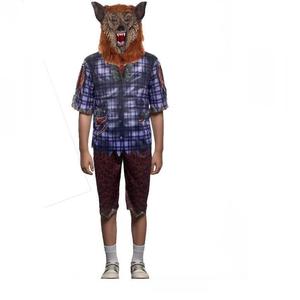 FANFX Boys Werewolf Muscle Costume - Full Body Wolf Suit With Mask For Kids - View #7