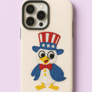 Funda móvil patriótica de dibujos animados con cuentas de diseñador de moda para el último teléfono colorido y elegante funda móvil con estilo para teléfonos inteligentes - Product Image 1