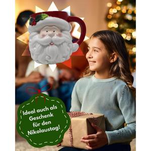 Taza 3D de Gran Capacidad (400 ml) con Diseño de Santa Claus, Apta para Lavavajillas y Microondas, Diseño Nórdico para Espresso y Regalos - Product Image 3