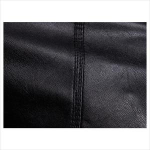 แจ็กเก็ตหนังผู้ชายสำหรับฤดูหนาวมีโลโก้ด้านหน้าดีไซน์สีและกันลม - Product Image 3