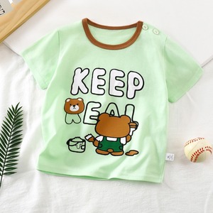 เสื้อยืดผ้าฝ้าย100% ลายกราฟิกสำหรับเด็กผู้ชายเสื้อยืดคอกลมลายรถบรรทุกมอนสเตอร์สำหรับฤดูร้อน - Product Image 2