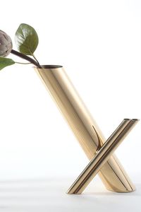 Elegante jarrón de Metal de mesa para flores, decoración del hogar, centro de mesa, maceta, mesa de oficina, acento, uso interior moderno - Product Image 3