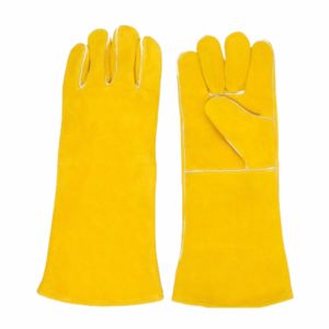 Vente en gros de gants de sécurité en cuir de vachette refendu pour la lutte contre les incendies Gants de protection individuelle pour barbecue - Product Image 1