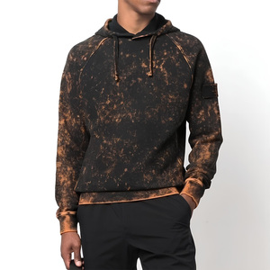 Meilleur design personnalisé pulls à capuche délavés à l'acide de haute qualité pour hommes, impression décontractée, couleurs unies en stock - Product Image 1