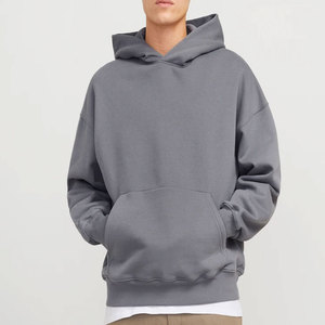 เสื้อฮู้ดแฟชั่นผ้าฟลีซมีฮู้ดแบบสวมหัวสำหรับผู้ชายเสื้อกันหนาวมีฮู้ดแบบสตรีท - Product Image 3