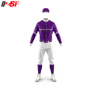 Ensemble de maillots de baseball personnalisés unisexes 2023, sublimation, haute qualité, respirant, antibactérien, protection UV, taille plus, vêtements de sport - Product Image 6