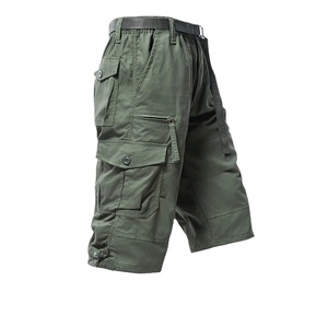 <b>Men's</b> High Quality Cargo <b>Shorts</b> Quick Dry Tactical Joggers Casual Relaxed Fit Straight <b>Long</b> <b>Shorts</b> Mid Plain Dyed Streetwear - Product Image 2