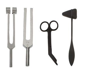 ชุดเครื่องมือเกี่ยวกับระบบประสาทแบบแมนนวลที่ผ่านการรับรอง CE ISO ชุดเครื่องมือวินิจฉัยค้อนแบบสะท้อนสแตนเลส5ชิ้น - Product Image 2