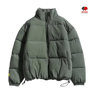Veste matelassée décontractée pour homme Ryan Pro Gear, fermeture éclair, capuche, unie, imperméable, logo personnalisé - Product Image 2