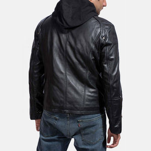 Chaqueta de Cuero para Hombre de Diseño Exclusivo y Cómodo, Venta Directa de Fábrica, Impresión de Logotipo Personalizada, Estilo Urbano, Chaqueta de Cuero Delantera - Product Image 5
