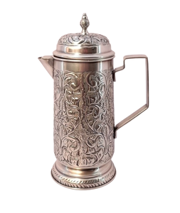 Multifunctional Classic Design Round <b>Metal</b> Airtight <b>Storage</b> <b>Box</b> for Dry Fruits Coffee Sugar with Carrying Tray for Sundries - Product Image 2