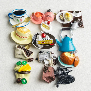 Imanes de <span class=keywords><strong>nevera</strong></span> de resina creativos en 3D al por mayor, <span class=keywords><strong>Mini</strong></span> imanes de <span class=keywords><strong>nevera</strong></span> de resina para decorar tazas de comida - Product Image 5