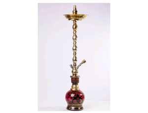 Cachimbas de latón macizo alto dorado Farida de calidad de lujo con técnica de laca - Product Image 6