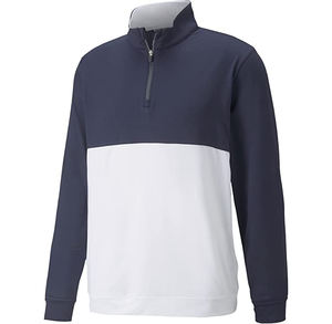 เสื้อฮู้ดดี้แขนยาวคอกลมผ้าฝ้ายสไตล์ไฮสตรีทเทรนด์  แบบสวมหัว มีซิปครึ่งตัว  สำหรับผู้ชาย - Product Image 1