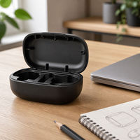 Boîtier de charge pour écouteurs TWS moulé par injection sur mesure, en plastique ABS, surface haute brillance, OEM ODM