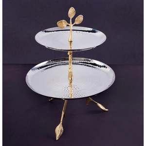 Fantastic Design Cake Serving Stand Made of Stainless Steel and Brass Cake Stand <b>Cupcake</b> Dessert Display for Wedding Suppliers - Product Image 1