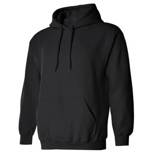 Sudadera con Capucha Negra para Hombre, Corte Regular, Felpa de Algodón, Informal, con Bolsillo Delantero, para Otoño - Product Image 5