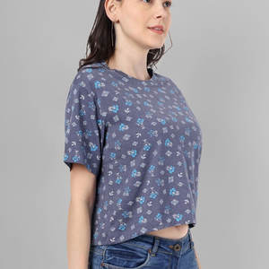 Gran oferta, camisetas recortadas de algodón 100% para mujer, camisetas deportivas de calidad con cuello redondo, camisetas cortas ajustadas en blanco para mujer, camisetas de manga corta - Product Image 6