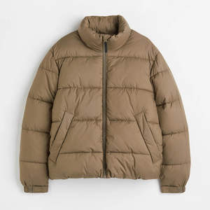 Chaqueta Acolchada con Estampado Gráfico para Hombre, Diseño Artístico Estético, Chaqueta de Invierno Acolchada con Cuello Alto, Ropa de Calle - Product Image 1