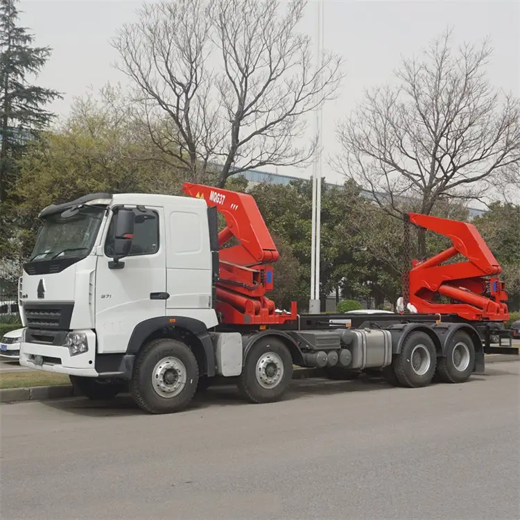 20ft 40ft 37ton Zijlader Zijheffer Vrachtwagen Aanhangwagen Zijlift Container Transport Voor Verkoop